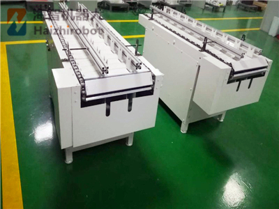 自動機(jī)床上下料機(jī)械手的來料定位方式？-鏈板輸送線定位